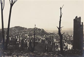 (SAN FRANCISCO EARTHQUAKE) A collection of more than 30 photographs documenting the aftermath of the 1906 earthquake in the Bay Area.